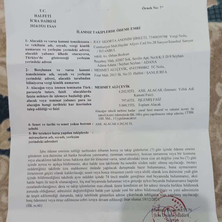 Ray Sigorta'nın Haksız İcra İşlemi Ve Müşteri Hizmetleri Sorunu