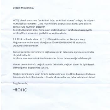 Hotiç Ayakkabıda Simetrik Delinme Sorunu