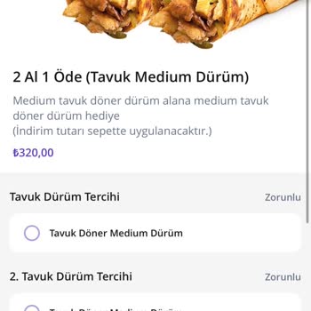 Getir Yemek'te Kampanya İndirimi Uygulanmıyor