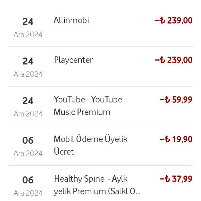 İzinsiz Playcenter Üyeliği Ve Fatura Yansıması
