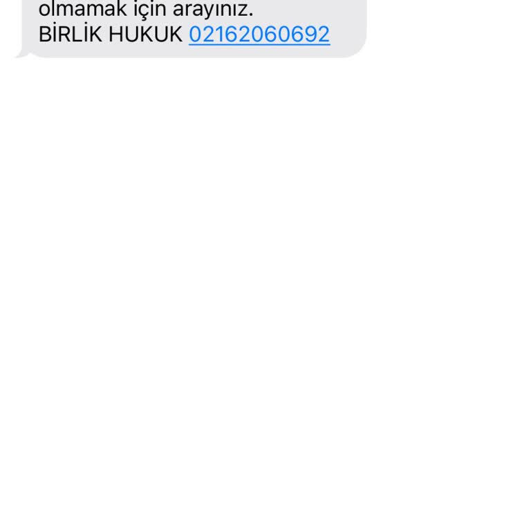 Yanıltıcı Mesaj Ve Sahte Hukuk Bürosu Tehditleri