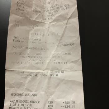 Garanti Kapsamında Paslanan Mikser Aparatları