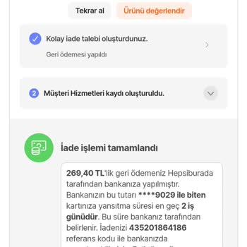 Eksik Para İadesi Ve Hesap Kapatma Talebi