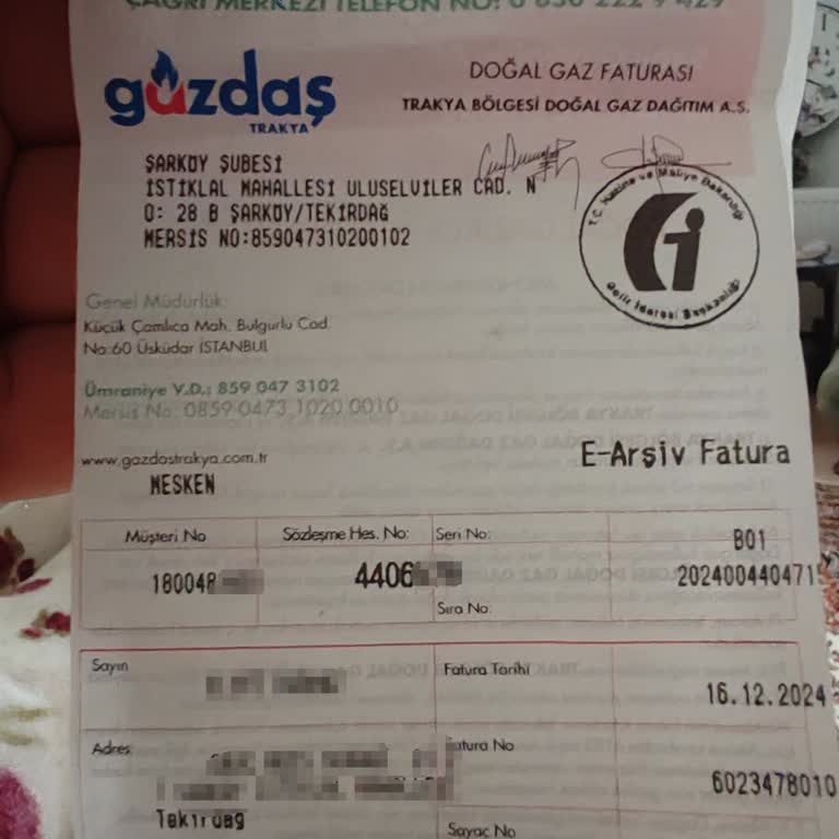 Doğalgaz Faturası Ödeme Sorunu Ve Gecikme Endişesi