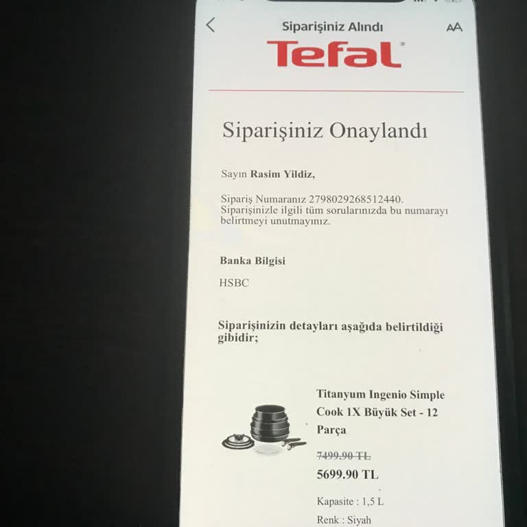 Tefal'den Stok Bildirimi Sonrası İptal Şoku