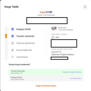 Hepsijet Kargo Teslimatında Gecikme