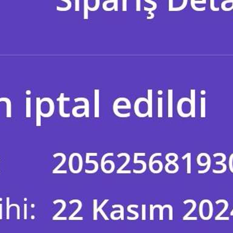Kampanya Mağduriyeti Ve İptal Edilen Sipariş