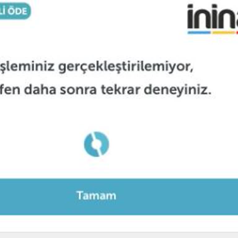 İninal Kartta Sorun Var!