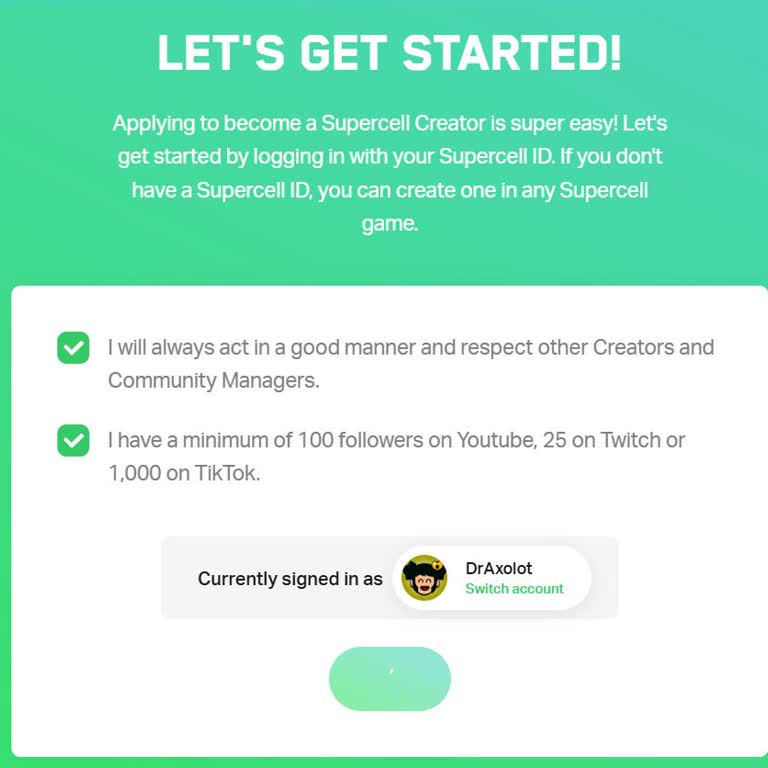 Supercell Creator Başvurusunda İlerleme Sorunu