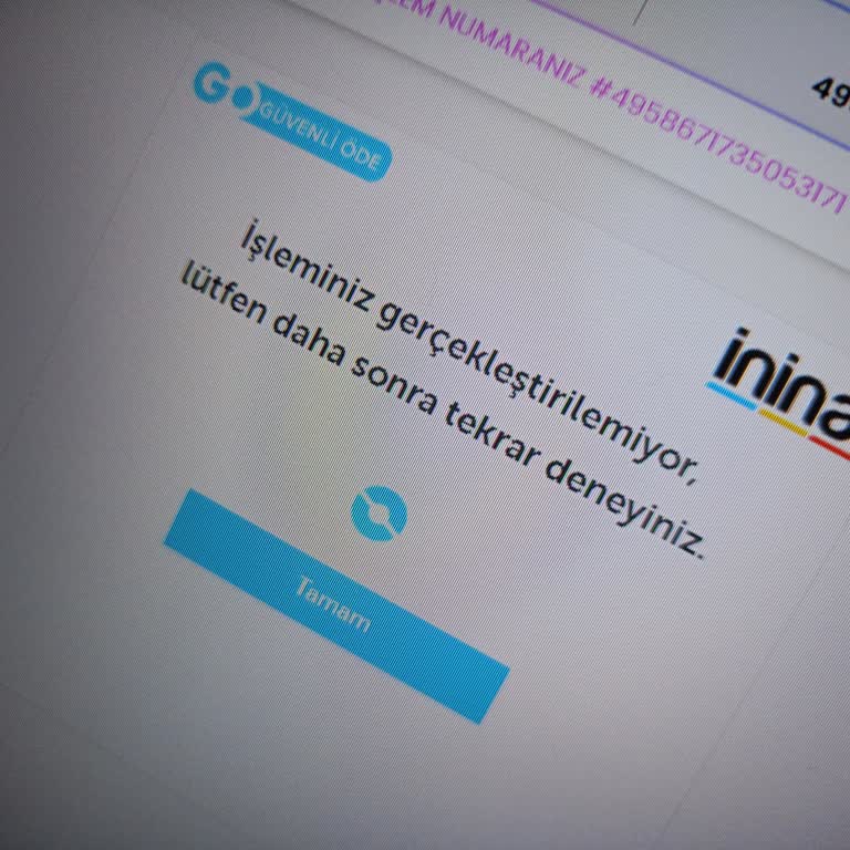 İninal Kart İle Online Ödeme Sorunu