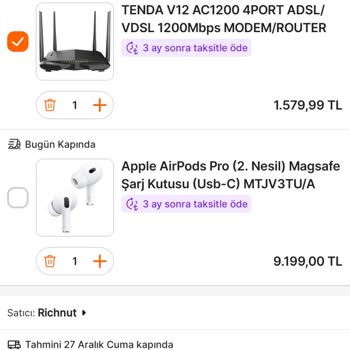 Sipariş Teslimatında Yaşanan Zamanlama Sorunu