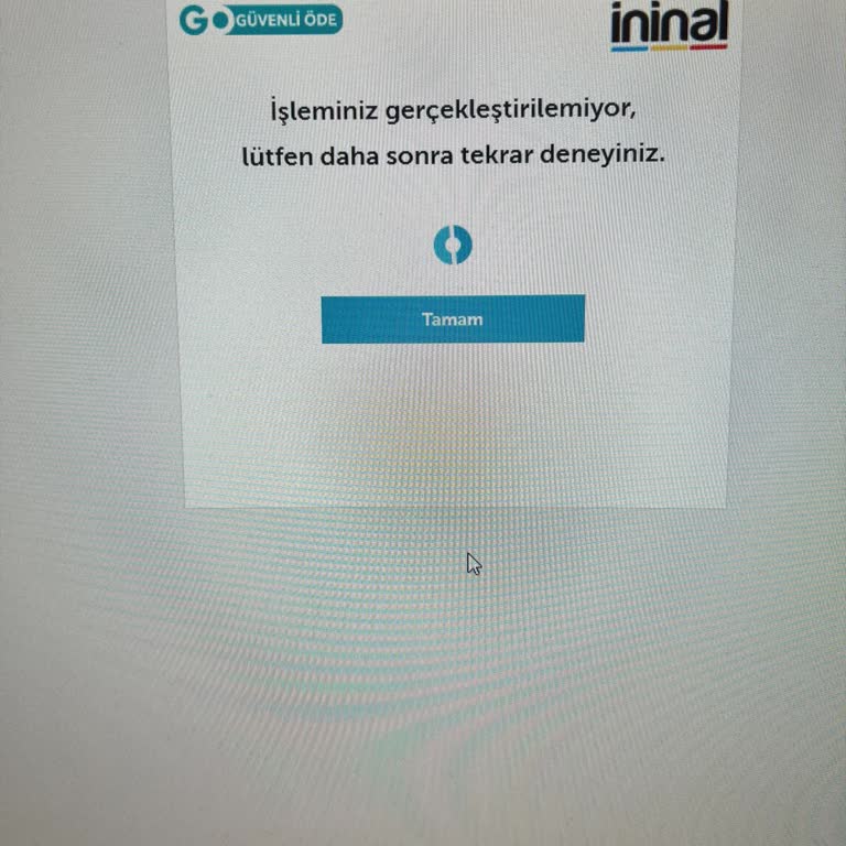 İninal Kart İle 3D Secure Sorunu
