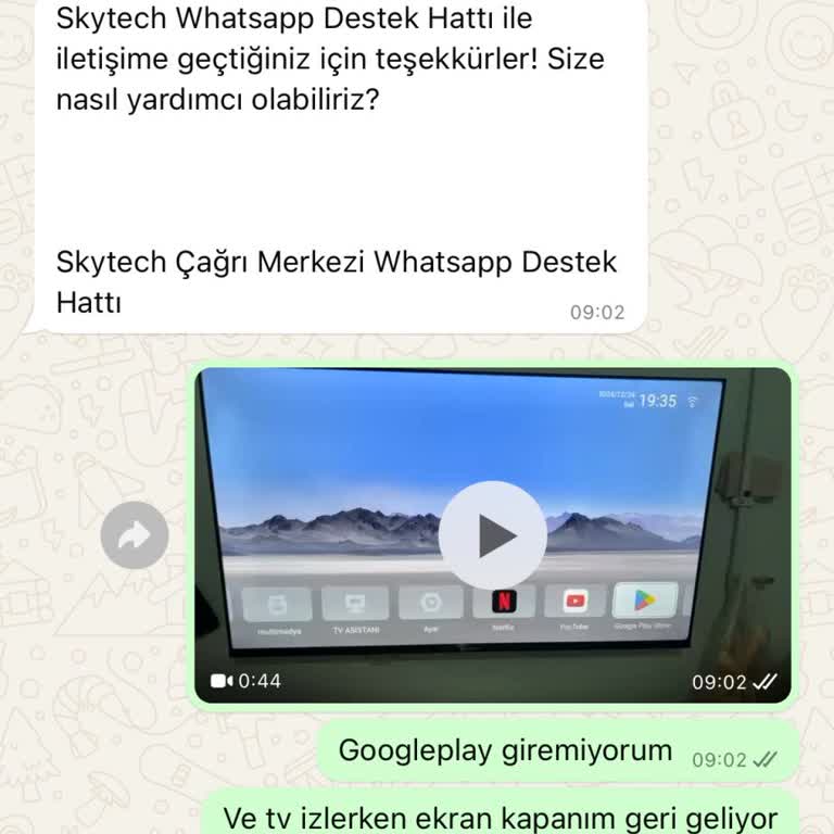 Skytech TV 55" 140 Ekran Sorunu!