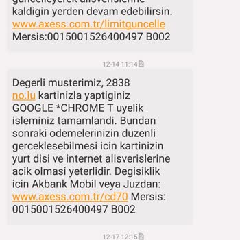Google Chrome T Üyelik Şikayeti