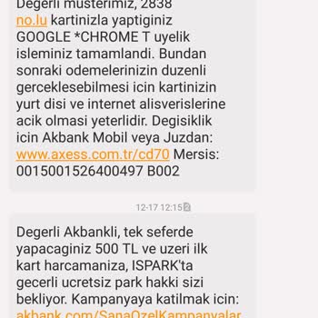 Google Chrome T Üyelik Şikayeti