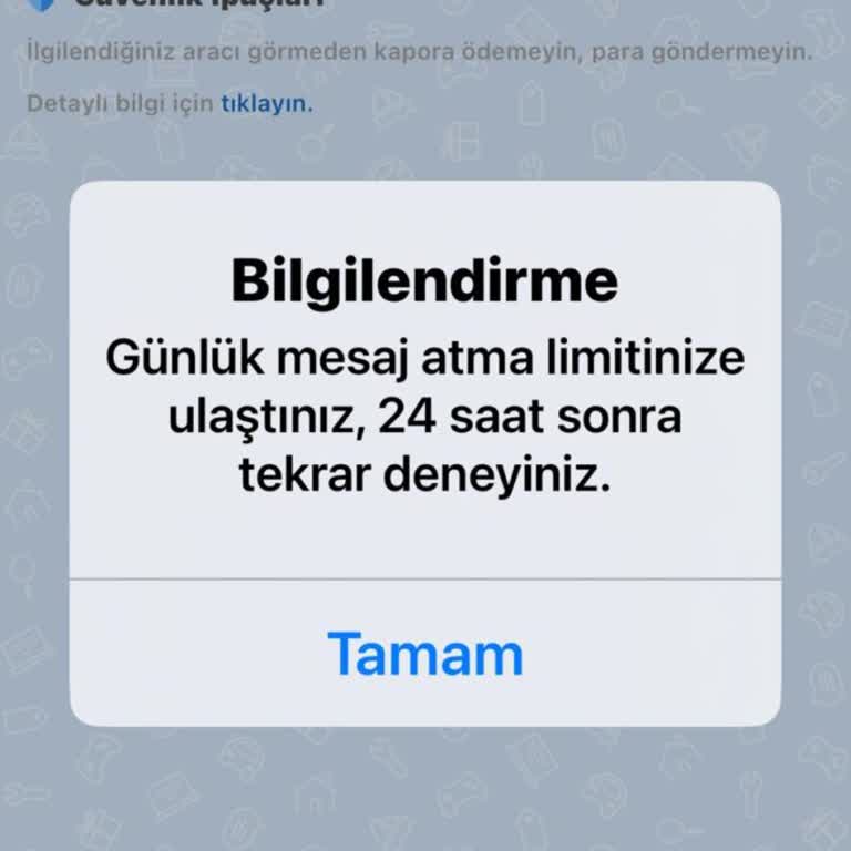 Sahibinden'de Takas Ve Mesaj Sorunları