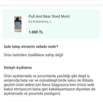 Haksız İade Kararına Tepki