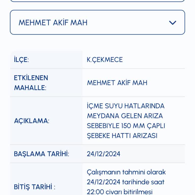 Sürekli Su Kesintisi Çilesi