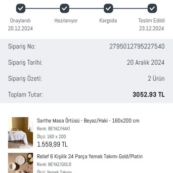 Kırık Yemek Takımı Ve Ulaşılamayan Müşteri Hizmetleri