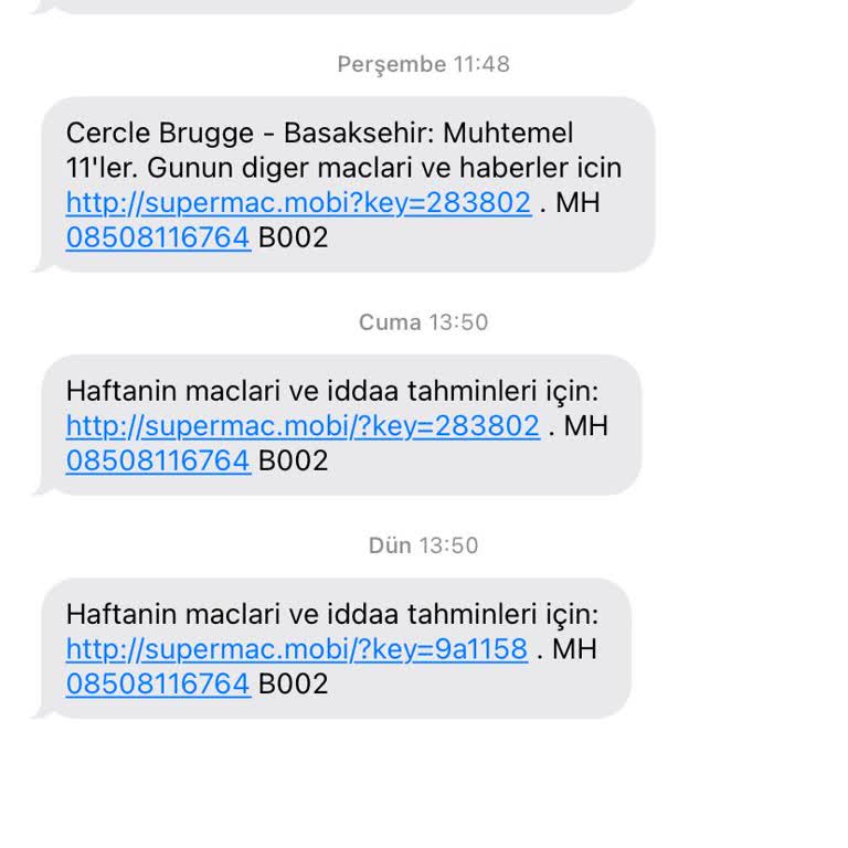 İzinsiz SMS'lerle Rahatsız Ediliyorum!