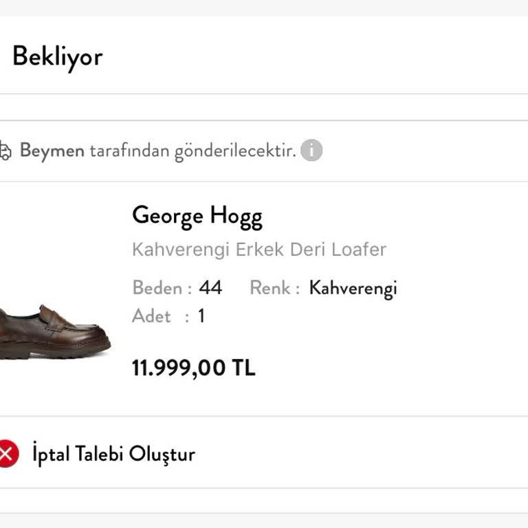 Beymen'den Sipariş Ettiğim Ayakkabı Zamanında Teslim Edilmedi