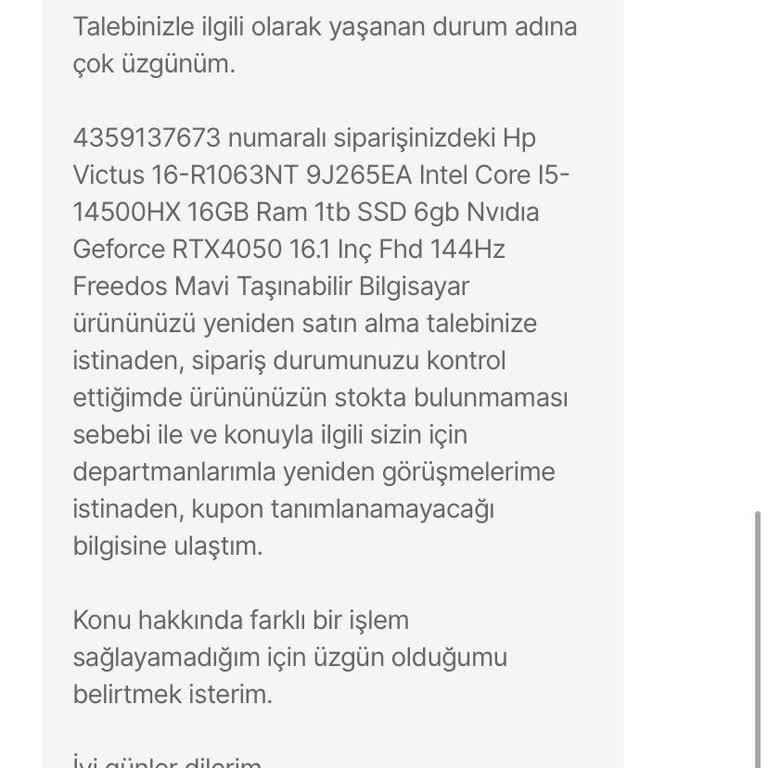 Ürün Değişimi Yerine Para İadesi: Mağduriyetim Giderilmiyor