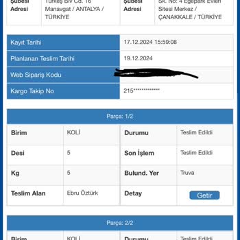 Kayıp Kargo Ve Ulaşılamayan Müşteri Hizmetleri