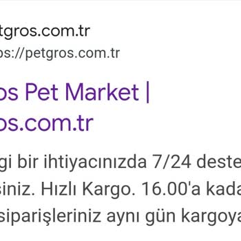 petgros.com.tr Web Sitesi Üzerinden Yanıltıcılık!