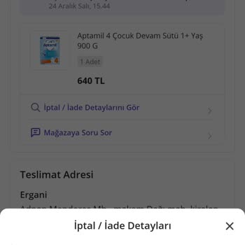 Sipariş İptali Ve Bilgi Eksikliği