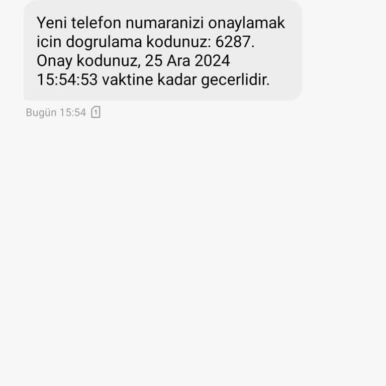 Yetkisiz Telefon Numarası Onayı Sorunu