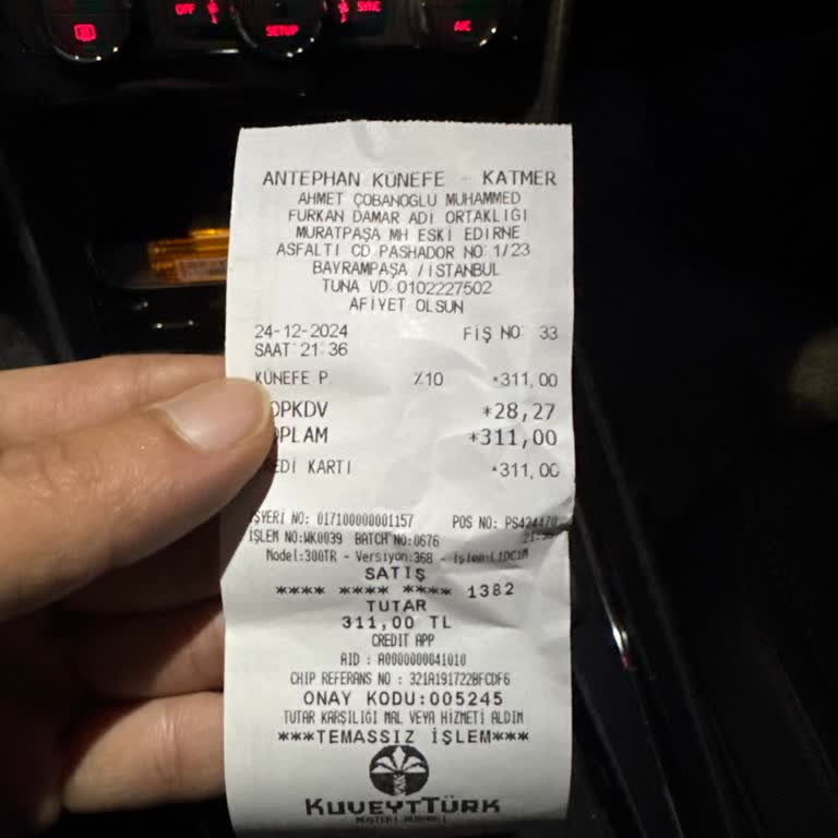 Künefe Ücreti Şaşkınlığı: Yanlış Anlaşılma