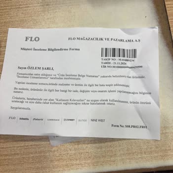 Ayakkabıda Batma Sorunu Ve İade Süreci