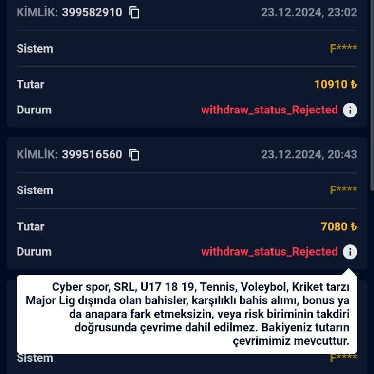 Betnef Ödeme Yapmayan Bahis Sitesi Mağduriyeti