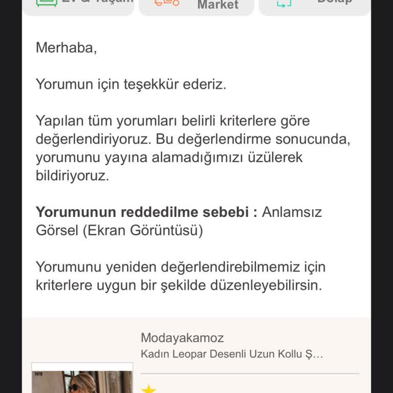 Trendyol'dan Beklenmedik Yorum Engeli Ve Mağduriyet