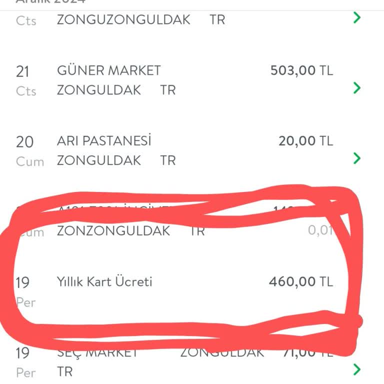 TEB Bankası'nda Haksız Kart Ücreti Kesintisi