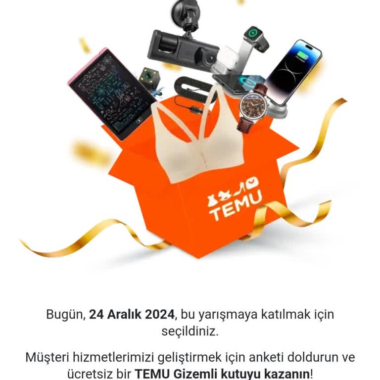 Temu Ücretsiz Paket Vaadiyle Alınan Para!