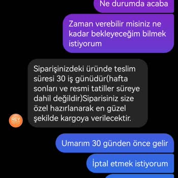 İade Edilmeyen Halı Siparişi Ve İletişim Sorunları