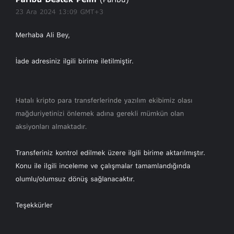 Yanlış Ağa Gönderilen USDT Ve Destek Ekibi Belirsizliği