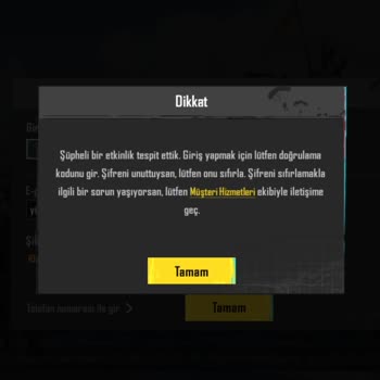 Yanlış Şifre Ve İlgisiz Destek Sorunu