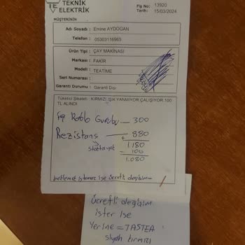 Yanlış Servis İşlemi Sonrası Mağduriyet