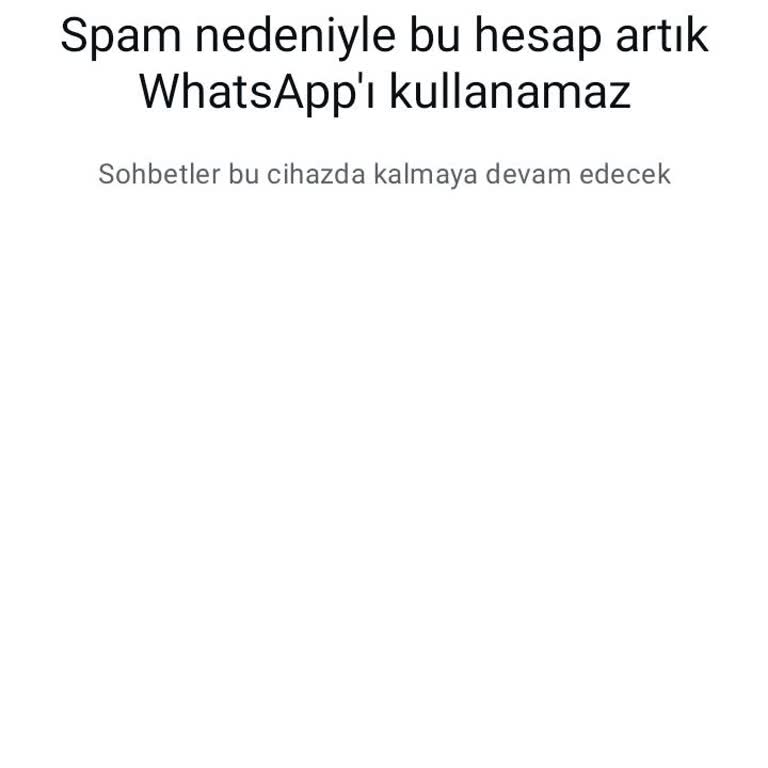 WhatsApp Hesabım Haksız Yere Kapatıldı