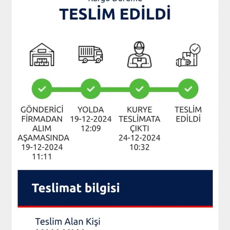 Kaybolan Kargo Ve Yanıltıcı Teslimat Bilgileri