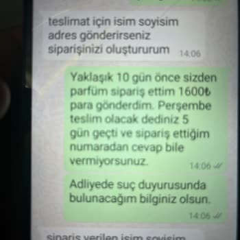 Parfüm Siparişimde Yaşadığım Sorunlar