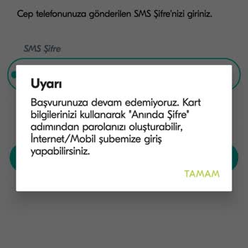 Mobil Uygulama Üzerinden Müşteri Olma Sorunu