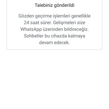 WhatsApp Hesabım Sebepsiz Yere Kapatıldı