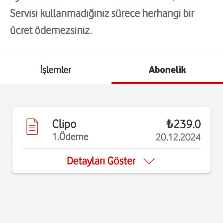 İstenmeyen Clipo Aboneliği Ve Vodafone'a Ulaşamama Sorunu