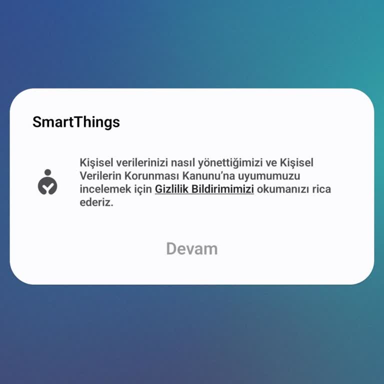 Smart Things Uygulamasında Gizlilik Bildirimi Sorunu