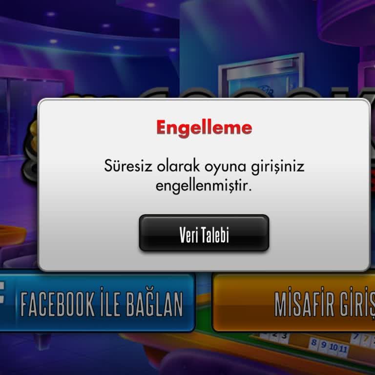 Haksız Banlanan Çanak Okey Plus Hesabı