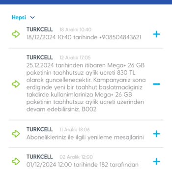 Turkcell'den Haksız Fatura Ve Yanıltıcı Bilgilendirme