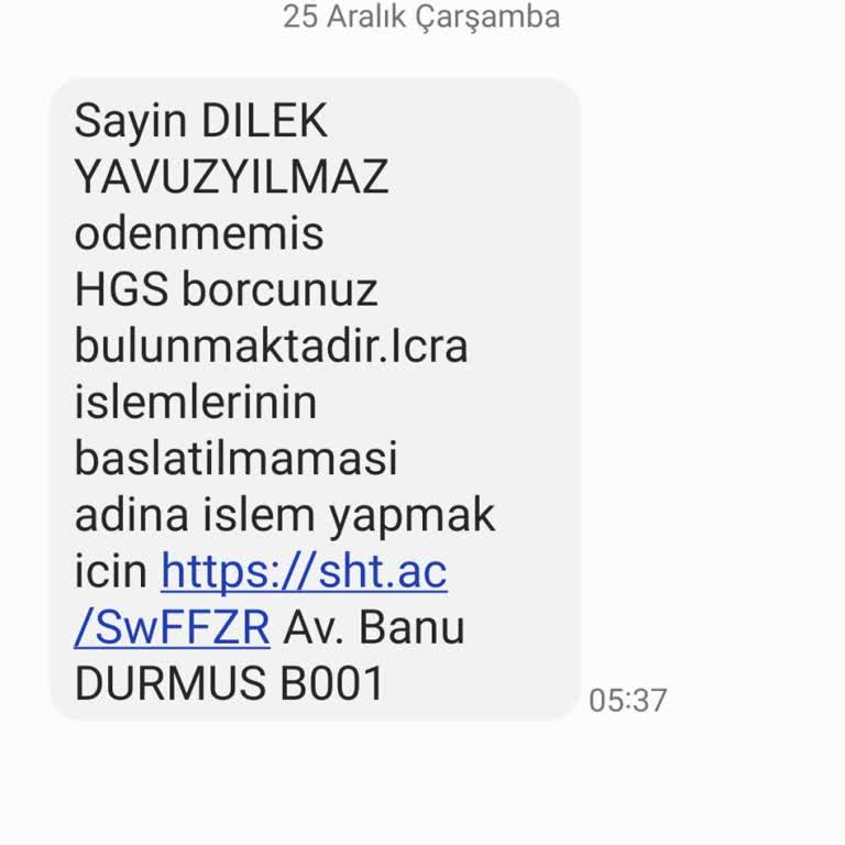 HGS Borcu Ve Kimlik Bilgisi Güvenliği Hakkında Endişe